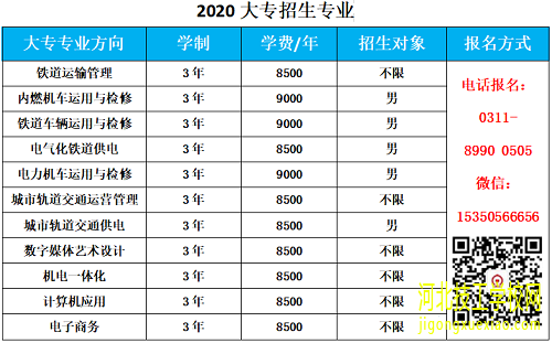 石家庄东华铁路学校2020年秋季招生简章 招生信息 第1张