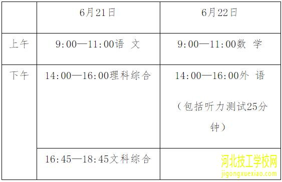 河北省2022年中考时间公布！ 最新发布