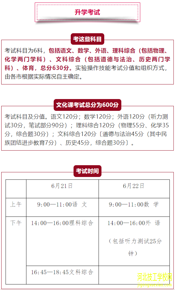 河北省教育厅关于2022年中考最新公布