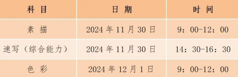 2025年普通高校招生美术与设计类专业统考